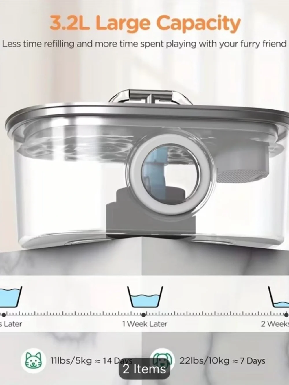 Stainless Steel Pet Water Fountain